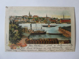 Ungaria,litografie Budapesta,carte postala circulata 1900