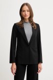 United Colors of Benetton sacou culoarea gri, un singur r&acirc;nd de nasturi, uni, 2962DW00H
