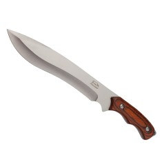 Cutit de vanatoare DEPOX&reg;, True Survivor, 38 cm, otel inoxidabil, maro, teaca inclusa