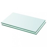 Gossi rafturi, 2 buc., 30 x 12 cm, panouri sticla transparenta