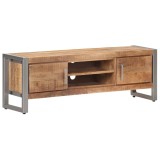 Cumpara ieftin Comoda TV, 120 x 30 x 40 cm, lemn de mango nefinisat