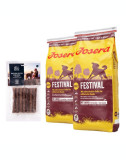 JOSERA Dog Festival hrana uscata pentru caini pretentiosi 30 kg (2 x 15 kg) + SIMPLY FROM NATURE Sticks recompense pentru caini, cu insecte 7 buc.