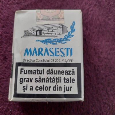 Pachet tigari de colectie Romania MARASESTI plin sigilat,etichetat-RAR-doar cole foto