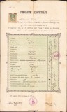 A211 Certificat școlar, 1902, gimnaziul Lugoj, pentru elev rom&acirc;n ortodox, viitorul preot Victor Iclozan, semnat olograf Putnoky Miklos