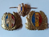 CUC CASCHETA - AVIATIE - INFANTERIE - INSEMNE MILITARE - LOT DE 3 BUCATI