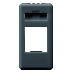 Carcasa conector date 1M Gewiss System negru GW21270