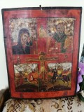 Icoana veche pe lemn - scoala ruseasca, tempera, sec 18/19