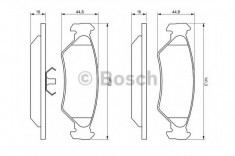 Set placute frana,frana disc FORD COURIER (JV) (1998 - 2016) BOSCH 0 986 492 020 foto