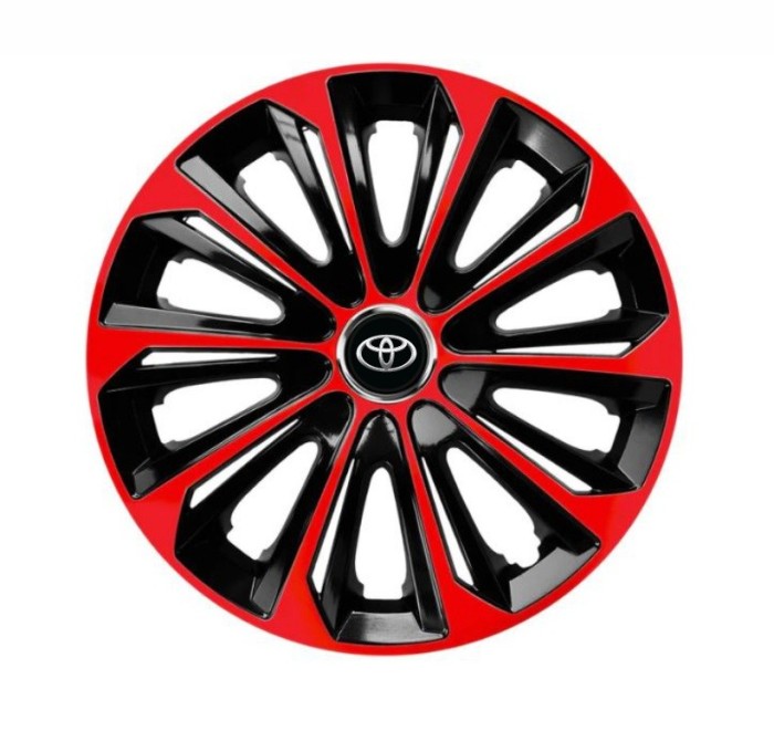 Set 4 capace roti Extra Strong Red R15 pentru gama auto Toyota