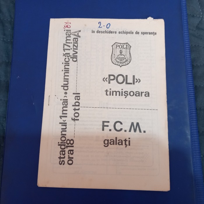 Program Poli Timisoara - FCM Galati