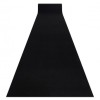 Traversa anti-alunecare RUMBA o singură culoare negru, 100 cm, Dreptunghi, Polipropilena