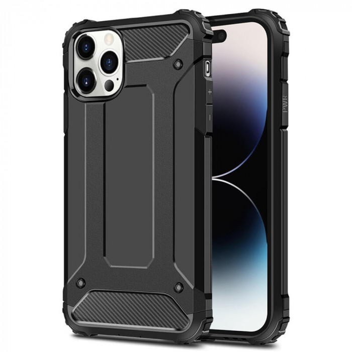 Husa telefon iPhone 14 Pro - Techsuit Hybrid Armor - Black