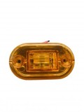 Lampa Gabarit 2 LED Galbena YP-136-Z 12V 24V Auto Camion Remorca Dreptunghiulara