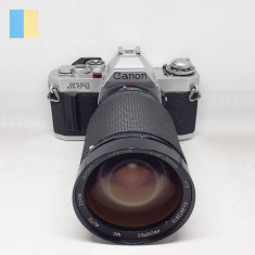 Canon AV-1 cu obiectiv Prospect Auto Zoom Macro 28-200mm