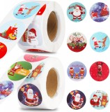 Set 2 role cu 1000 autocolante pentru Craciun Maigacy, PVC, multicolor, 3,8 x 3,8 cm