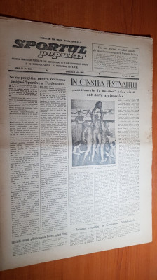 sportul popular 4 iulie 1953-ciclism pista,cursa de mare fond,poiana marului foto