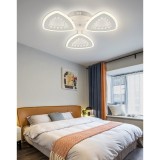 Cumpara ieftin Lustra LED 90W, frunze cu margele, telecomanda wifi 2.4G, lumina/rece/calda/neutra, intensitate reglabila
