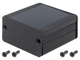 Carcasă aluminiu neagră AKG 55mm x 50mm x 28mm
