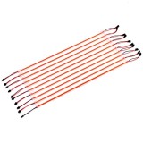 Set 10 Bare LED COB 50cm Rosu 220V, Iluminare Uniforma, Interior/Exterior, Economic, Dulap, Vitrina, Auto, Barca