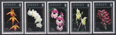 Jersey 1993 - Orhidee, MNH foto