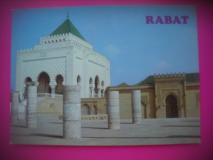 HOPCT 6756 MAUSOLEUL MOHAMMED V -RABAT - -MAROC -AFRICA-NECIRCULATA