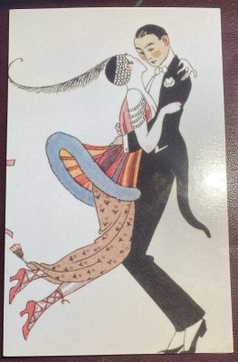 ART DECO FELICITARE,,The MADNESS of the DAY&amp;quot;dupa litho de Georges BARBIER,1913 foto