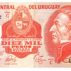 Uruguay 10 000 Pesos 1974 P-53c Seria 10830712