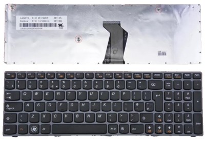 Tastatura laptop noua LENOVO Z560 Z565A G570 G575 Gray Frame Black(reprint) UK foto