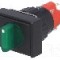 Comutator rotativ, 2 pozitii, ONPOW - LAS1J-11X/2/G/24V