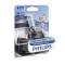 Bec H11 PHILIPS 99ZS229P, 12V; 55W; WhiteVision ultra; albastru; PGJ19-2; ECE, 1 buc.