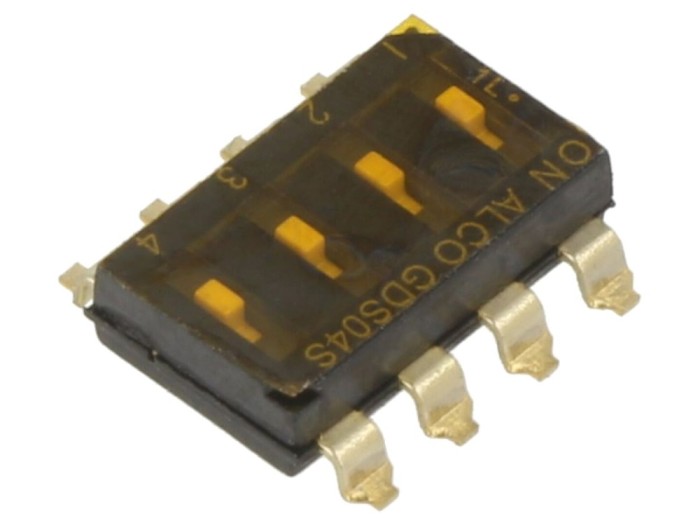 Comutator DIP-SWITCH ON-OFF, SMT