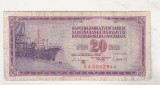Bnk bn Iugoslavia 20 dinari 1981 circulata