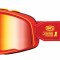 Ochelari cross/atv 100% Barstow DHT Spry, lentila oglinda, culoare rama rosu/gal... Cod Produs: MX_NEW 26013235PE