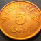 Moneda istorica 5 ORE - NORVEGIA, anul 1957 * cod 3101