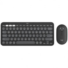 Kit tastatura + mouse Logitech Pebble 2 Combo, Negru
