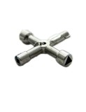 Cheie multifuncțională tip cruce din aliaj de zinc cu ax hexagonal, cheie triunghiulară impermeabilă pentru cutii electrice, uși de lift, robinete