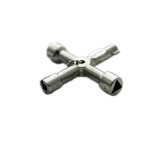 Cheie multifuncțională tip cruce din aliaj de zinc cu ax hexagonal, cheie triunghiulară impermeabilă pentru cutii electrice, uși de lift, robinete
