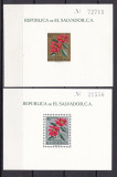 Salvador 1960 flori MI bl.6, 7 MNH, Nestampilat