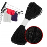 Franghie pentru uscator de rufe, de perete sau tavan, 42 metri, negru, Sepio