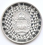 San Marino 1000 Lire 1990 - Cupa Mondială 1990, Italia, Argint 14.6g 835, 31,4 mm, KM-247 UNC !!! (necirculata)