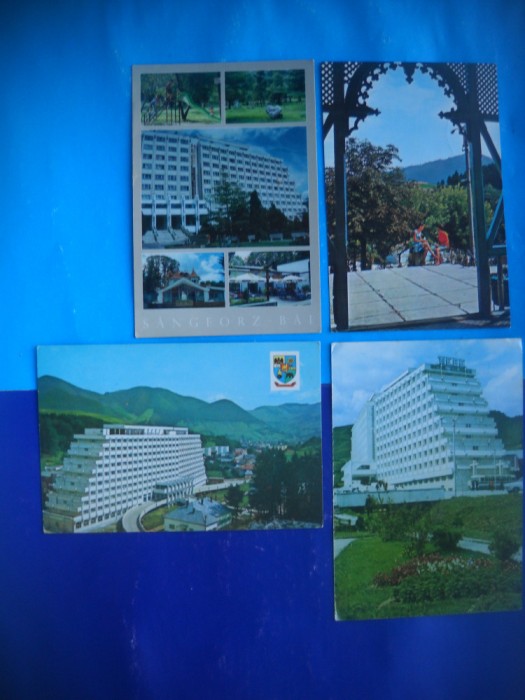 HOPCT LOT 2516 SANGEORZ BAI -JUD BISTRITA NASAUD-4 CARTI POSTALE-CIRCULATE