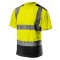 Tricou de inalta vizibilitate, partea de jos neagra, galben, marimea L 81-730-L