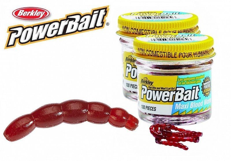 Berkley PowerBait® Blood Worms Maxi | Okazii.ro