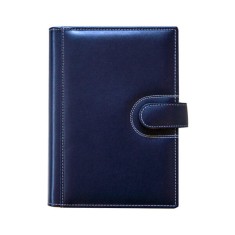 Agendă din piele Elba Blu, 15 x 21 cm foto