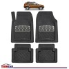 Covorașe Auto TeamCar&reg; Tip Tăviță Compatibile Dacia Duster I (2010&ndash;2017) - Silver, Cauciuc, Oem