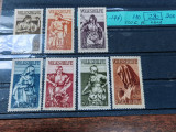 Serie timbre SAAR, 1934, 7 valori, MNH, Volkshilfe, 171-177 Michel, raritate