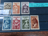 Serie rara Saar Germania,7 val, 1934, Volkshilfe,171-177, nestamp, cota 300 euro