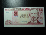 CUBA 100 PESOS 2020 UNC SERIE MICA