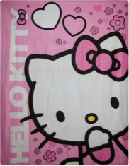 Patura pentru copii Hello Kitty 120x150cm foto