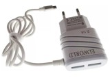 Incarcator Rapid Universal Usb cu 2 Porturi si Cablu Micro Usb Elworld